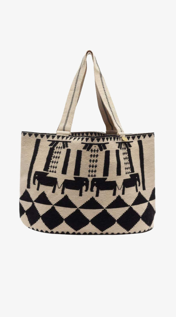 Elephants Shopping Bag L