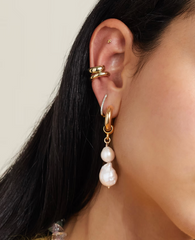 Mismatched Baroque Pearl Earrings