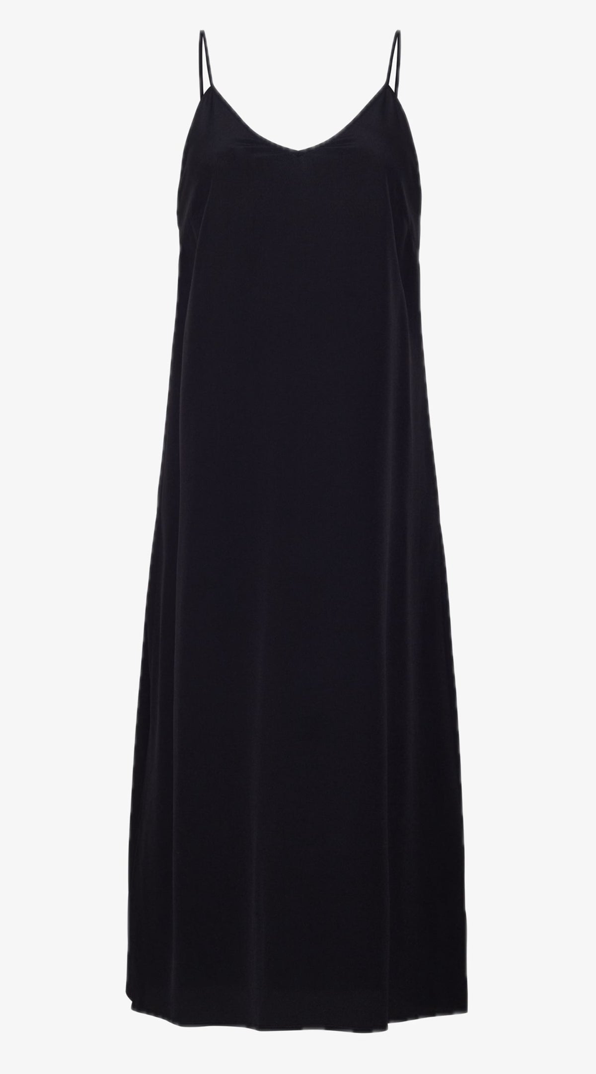 Lucia Silk Slip Dress | Black