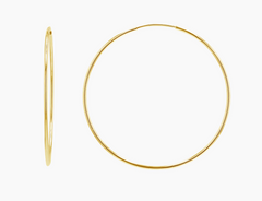 14K Gold Filled Infinity Hoop Earrings
