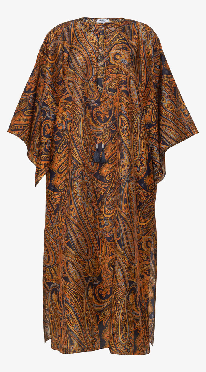 Mustique Cotton Silk Voile Kaftan