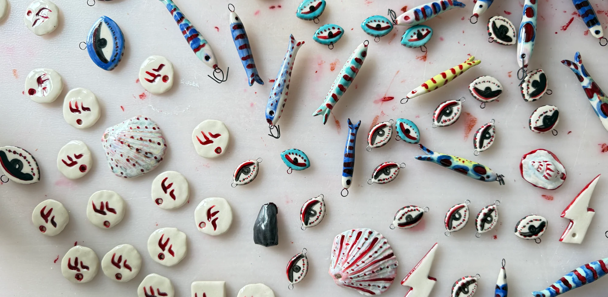 CAROLA SPITZER<br><h4>Modern ceramic jewelry handcrafted in Brooklyn, thoughtfully designed with an artistic and timeless sensibility.</h4>
