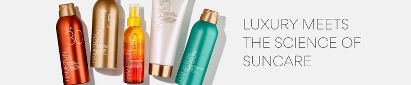 HAMPTON SUN<h4>Where sun care meets skincare. Luxurious, skin-focused sun protection designed to elevate every moment in the sun,<br>with refined textures, invisible finishes and effortless application inspired by endless summer days in the Hamptons.</h4>