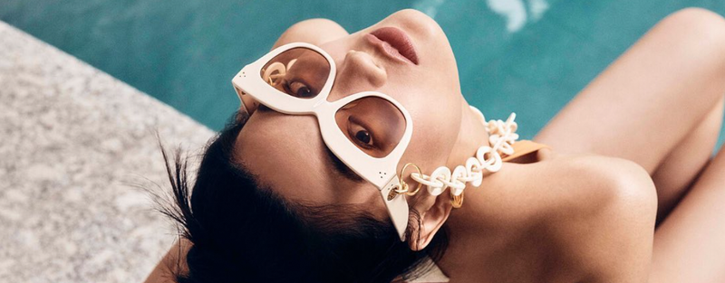 SUNGLASSES<h4>Designer sunglasses from leading fashion labels, designed for elevated resortwear and vacation style.<br>Featuring round frames, cat eye styles, square frames, classic aviators, oversized silhouettes and more.</h4>