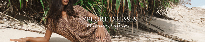 DRESSES & KAFTANS<br><h4>Escape in style with Nieves Lavi, your one-stop shop for luxury resortwear.</h4>