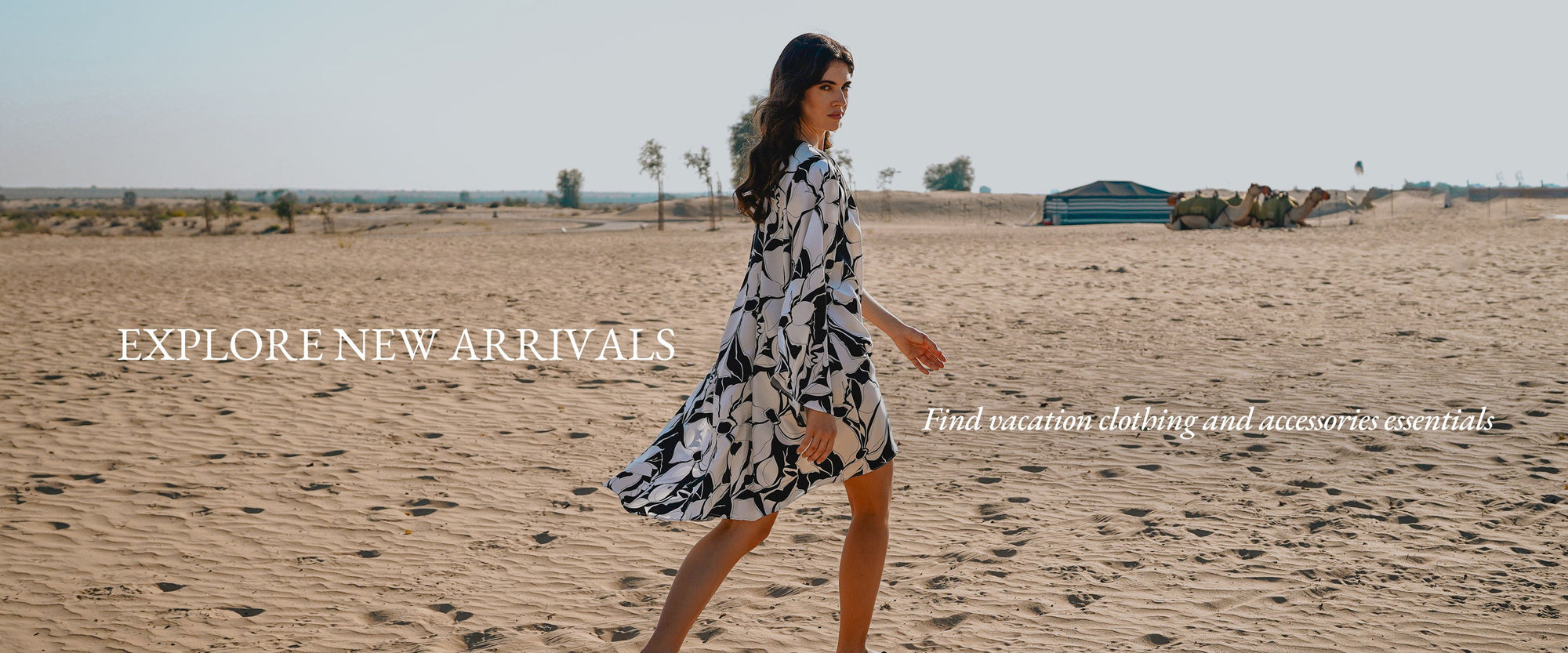 NEW ARRIVALS<br><h4>Presenting our curation of luxury beachwear & dresses and elevated handmade accessories.</h4>