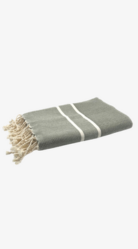 Olive Herringbone Fouta