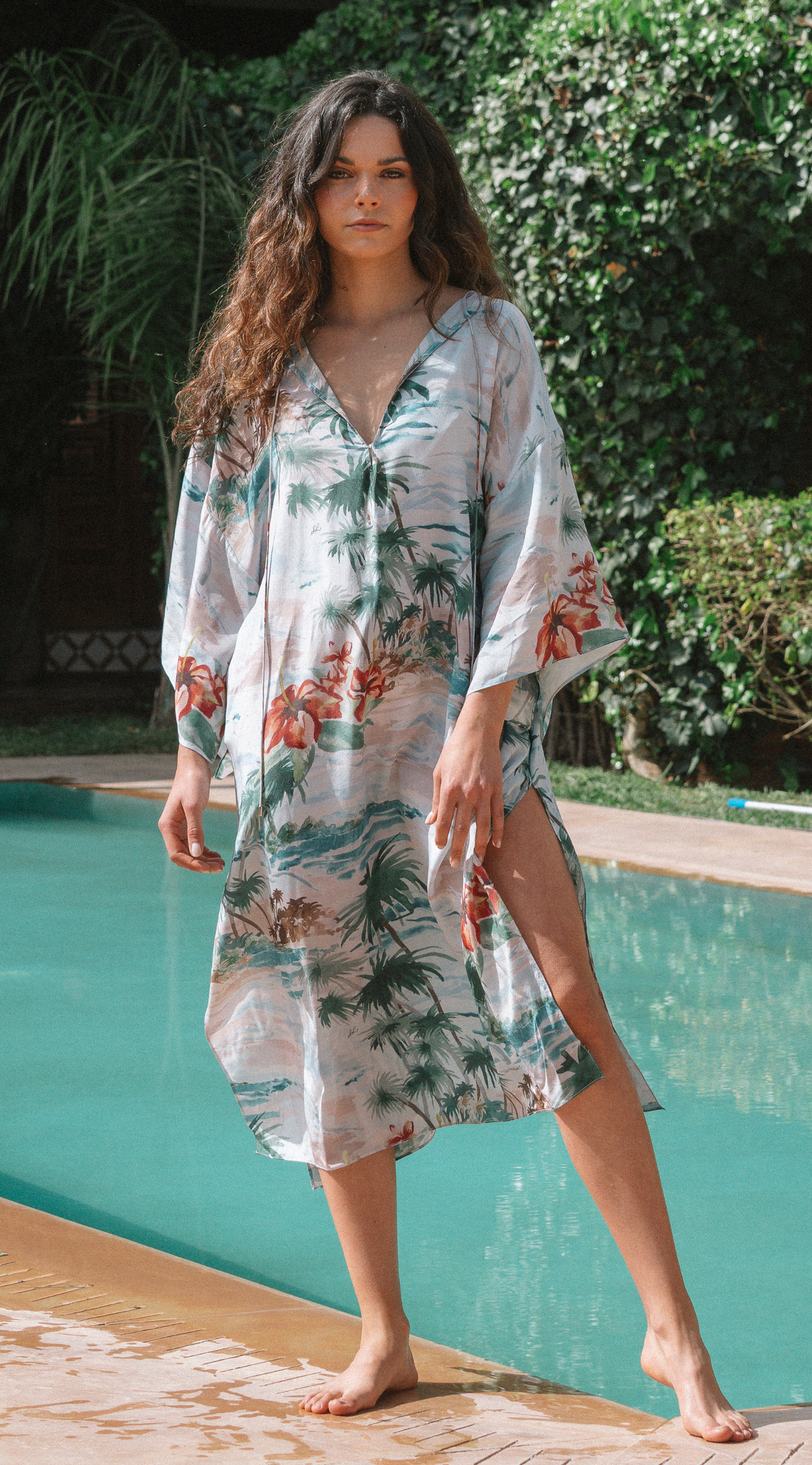 Oasis Silk Cotton Kaftan