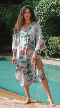 Oasis Silk Cotton Kaftan