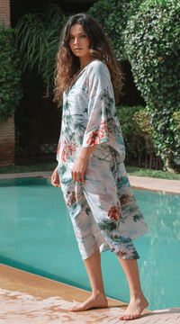 Oasis Silk Cotton Kaftan