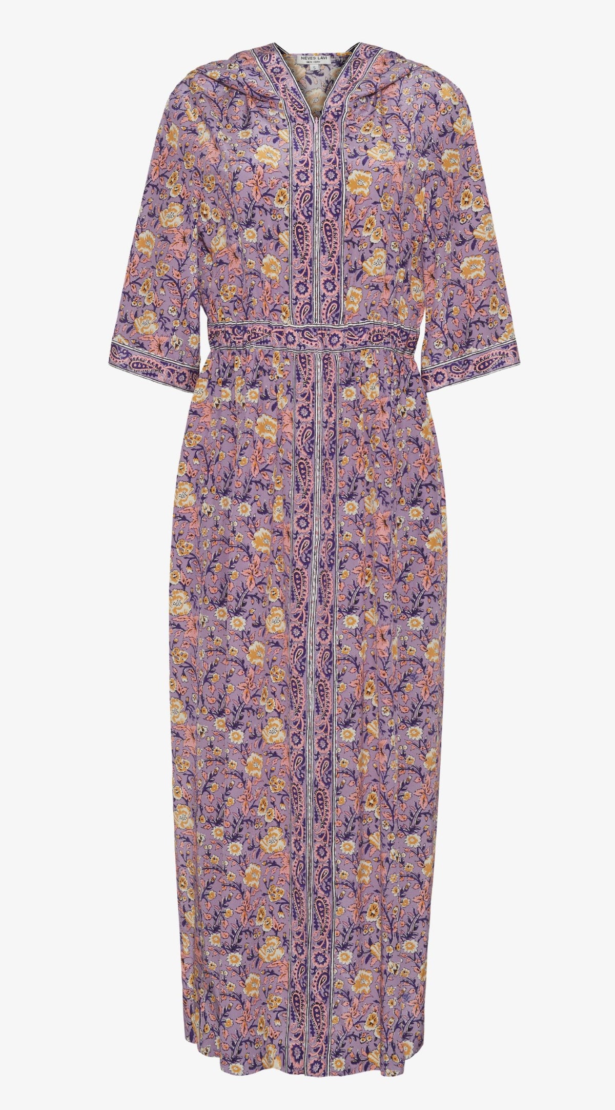 Eden Silk Hooded Kaftan