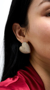 Pave Amor Earrings