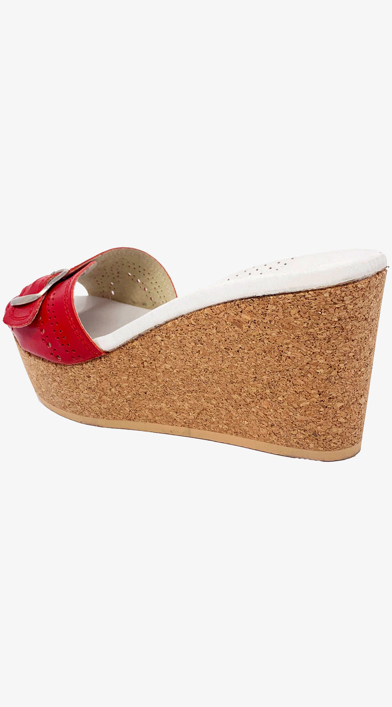 Florence Red Wedge Sandals- for Sale – Nieves Lavi