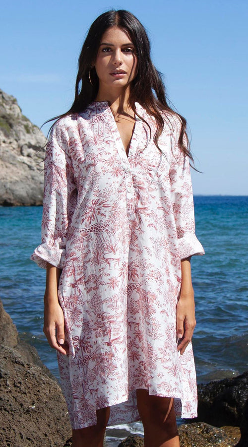 Giulietta Shirt Dress | Wild Toile Print