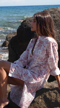 Giulietta Shirt Dress | Wild Toile Print