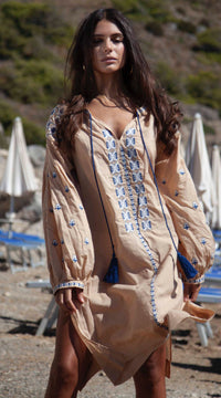 Tallulah Kaftan Dress | Sand