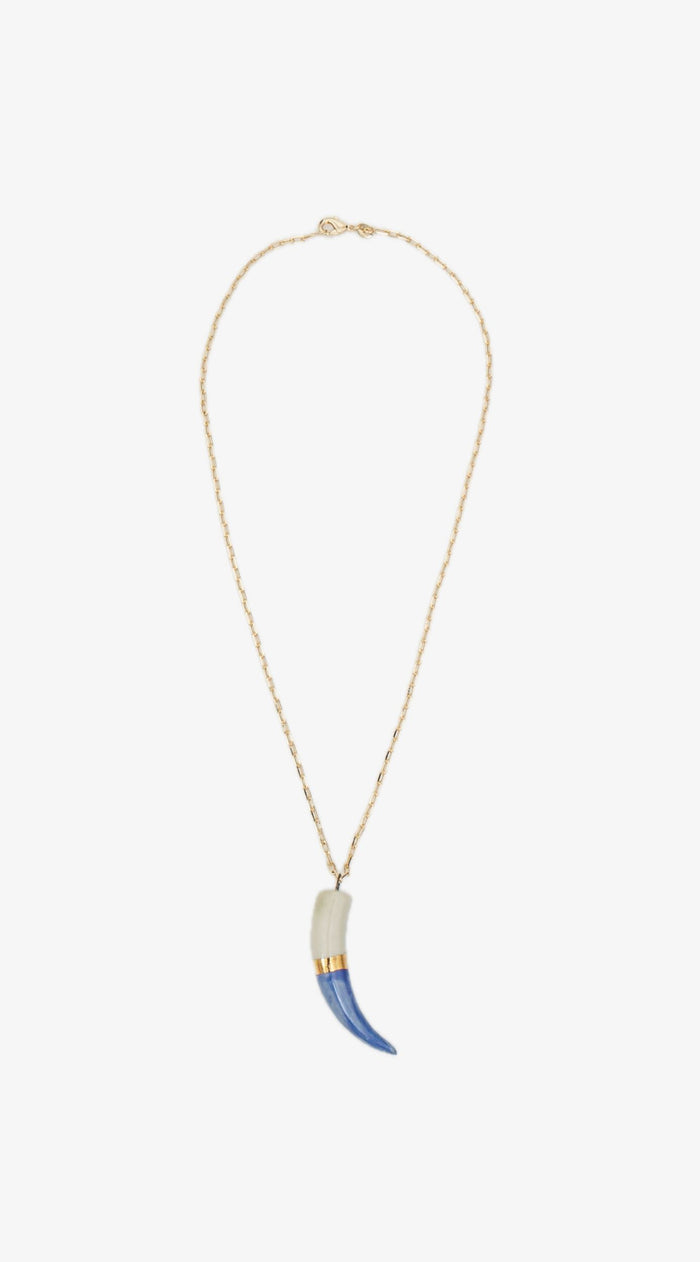 Shark Tooth Necklace | Blue