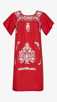 Margarita Kaftan Dress | Red