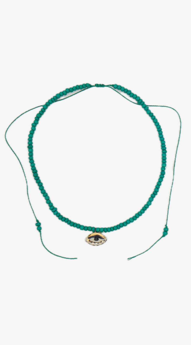 Not So Evil Eye Necklace | Green