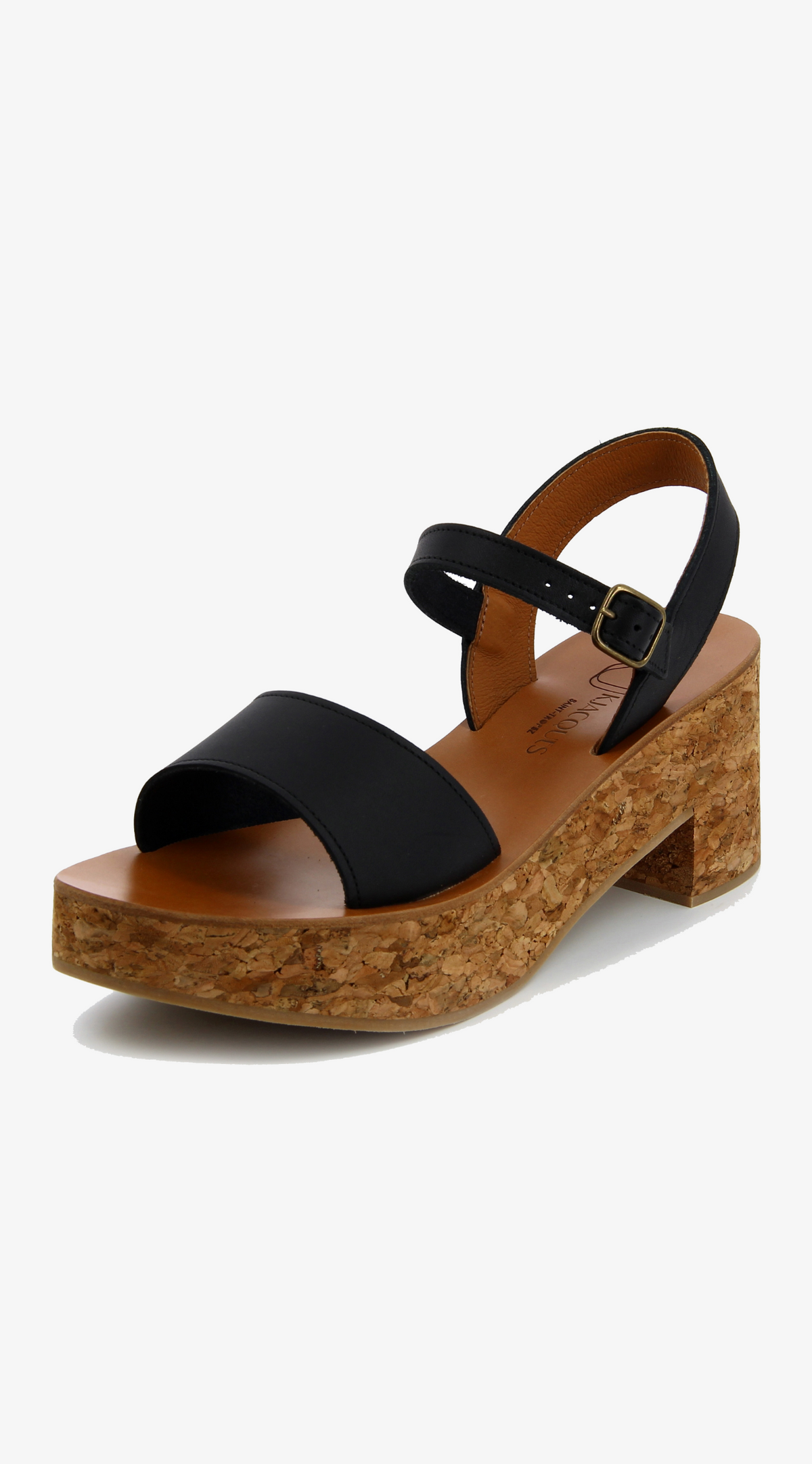 Florentin Noir Platform Sandals