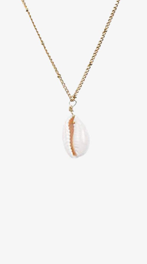 White Gold Shell Necklace
