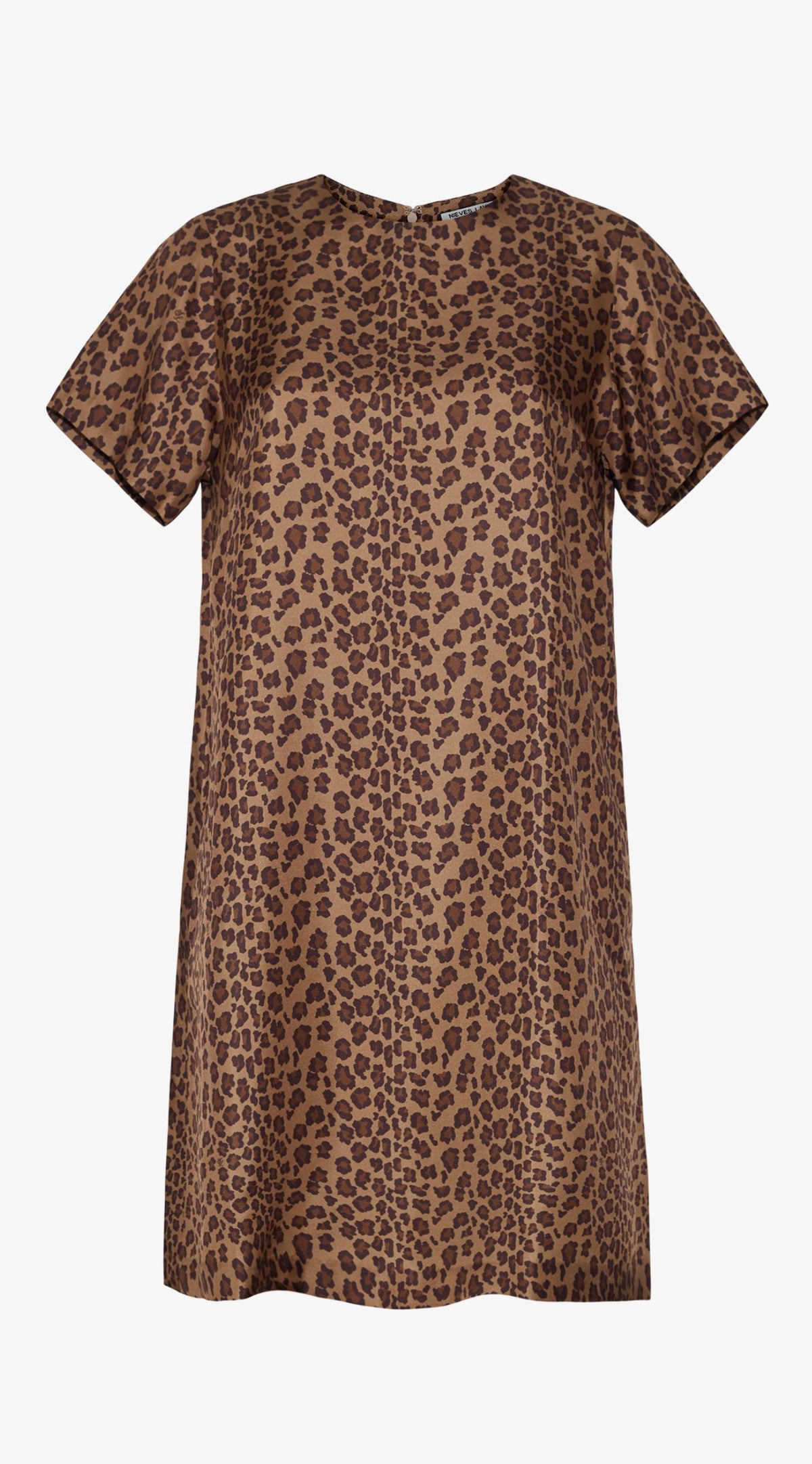 Porcia Silk T-shirt Dress | Panthera