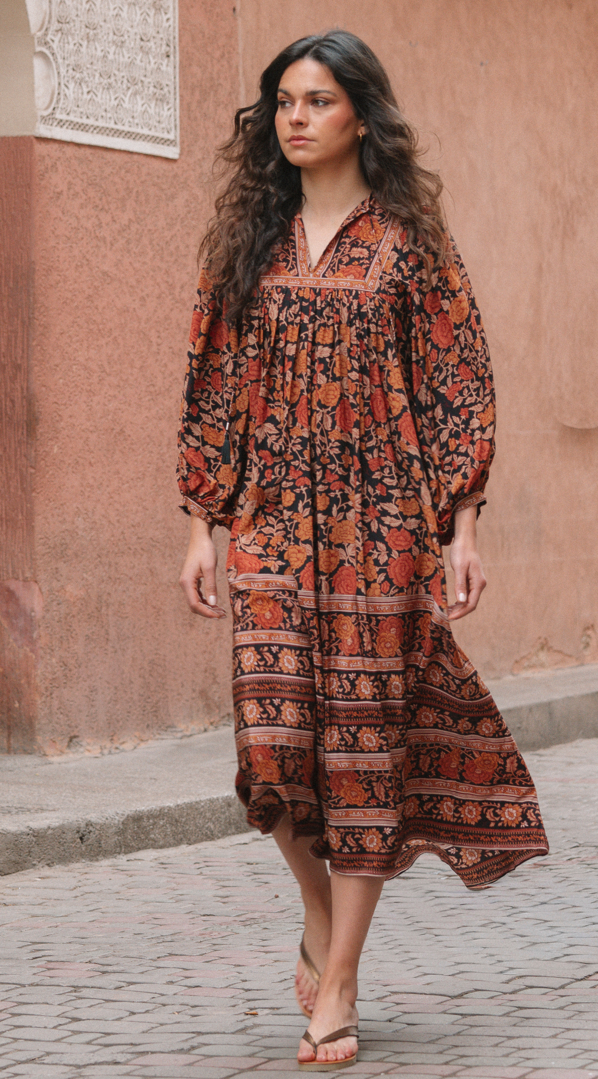 Jasmin Printed Silk Dress