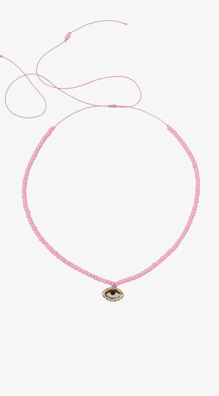 Not So Evil Eye Necklace | Pink