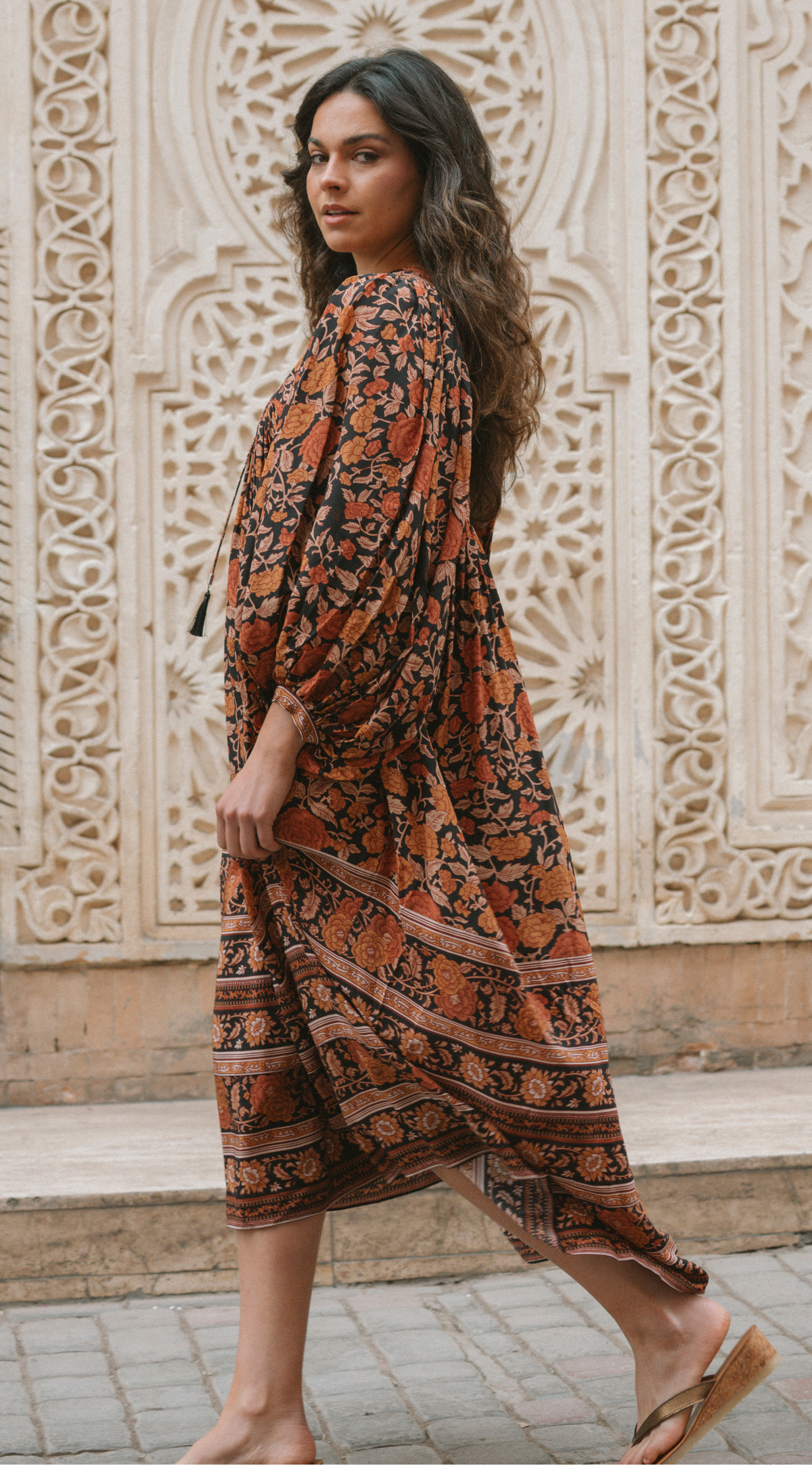 Jasmin Printed Silk Dress