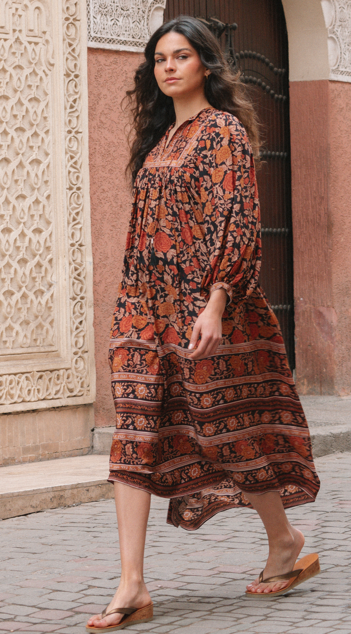 Jasmin Printed Silk Dress