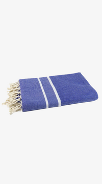 Ocean Blue Herringbone Fouta