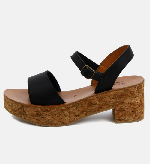 Florentin Noir Platform Sandals