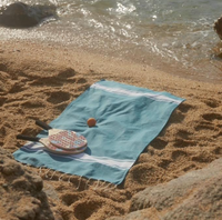 Canard Blue Herringbone Fouta