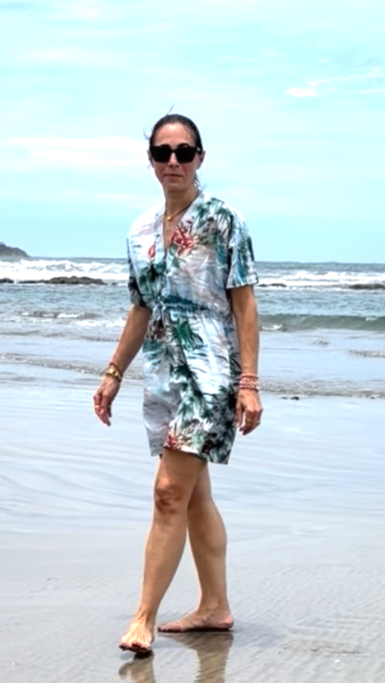 Zohra Silk Cotton Mini Kaftan | Isla