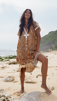 Noor Silk Kaftan | Paisley