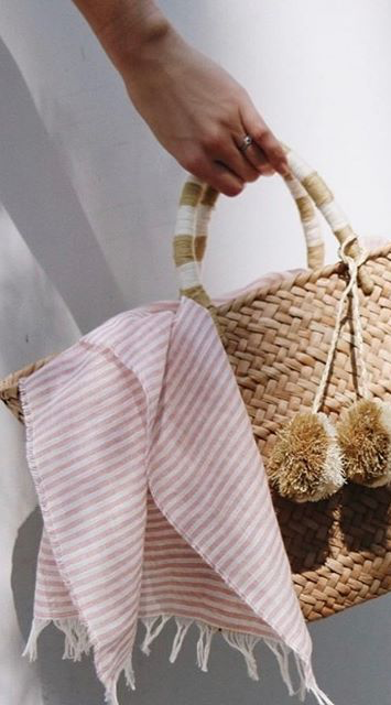 St Tropez Natural Woven Straw Tote