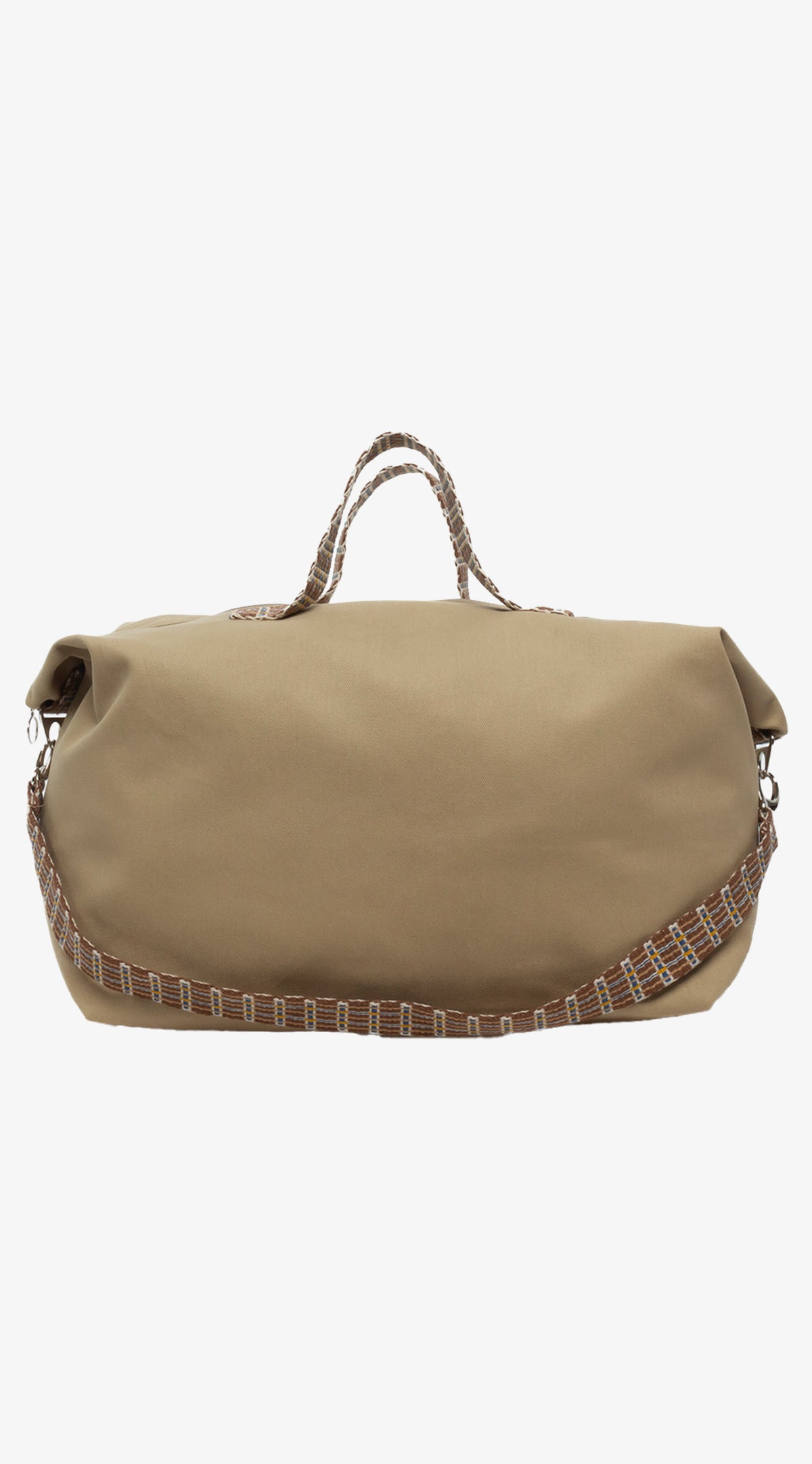 Beige Crossbody Weekend Bag