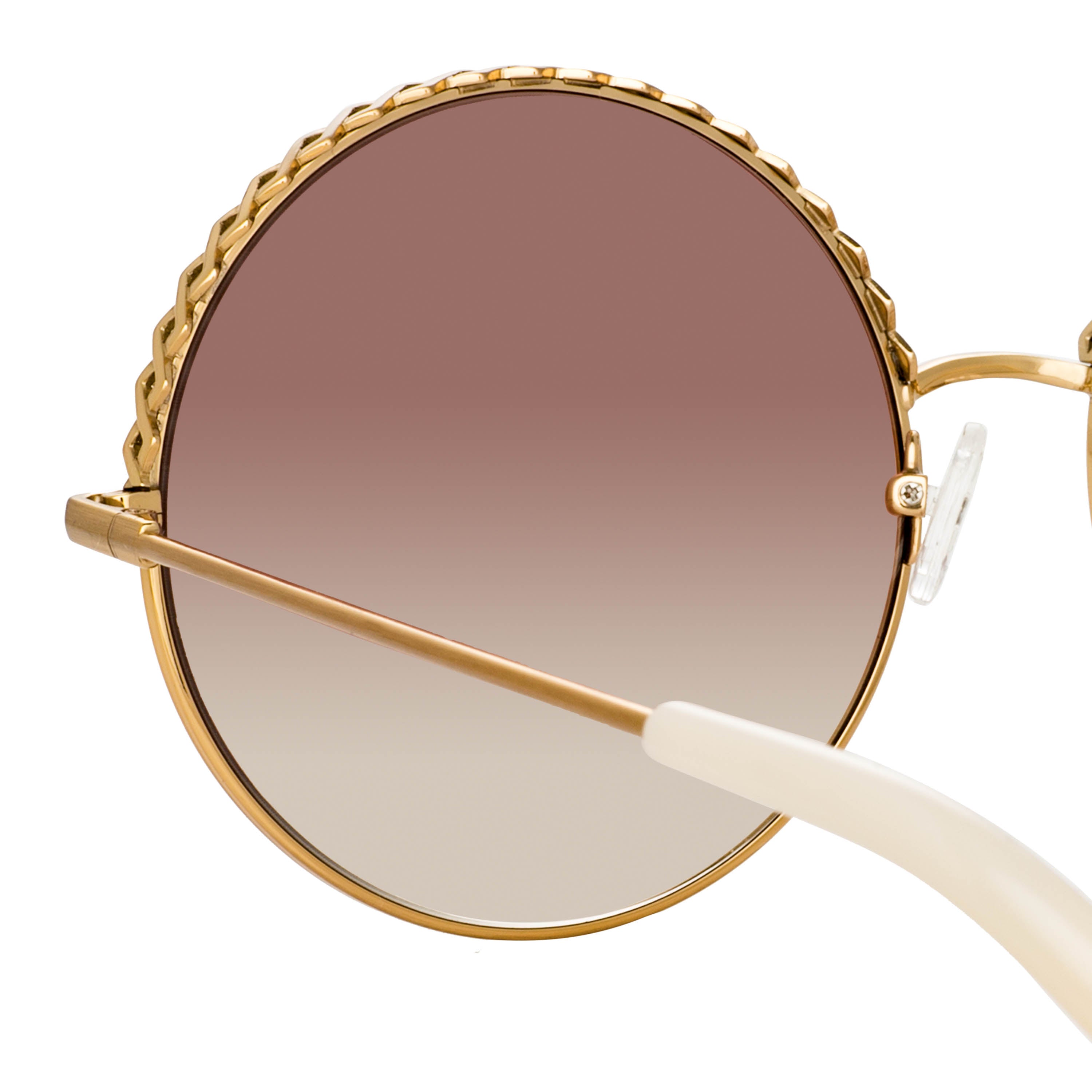 Gold/Pink/Brown Geranium Sunglasses