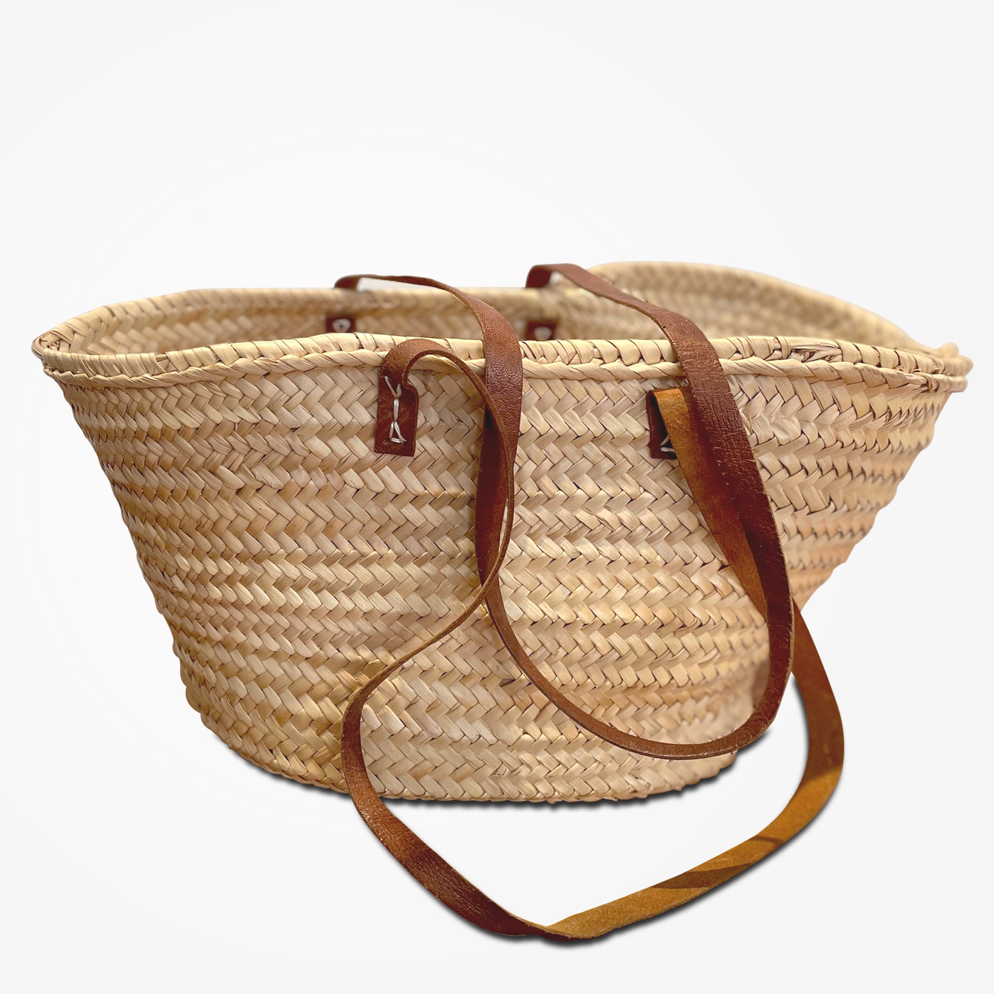 French Market Basket Bag / Straw Tote Bag / Summer Bag / Beach 