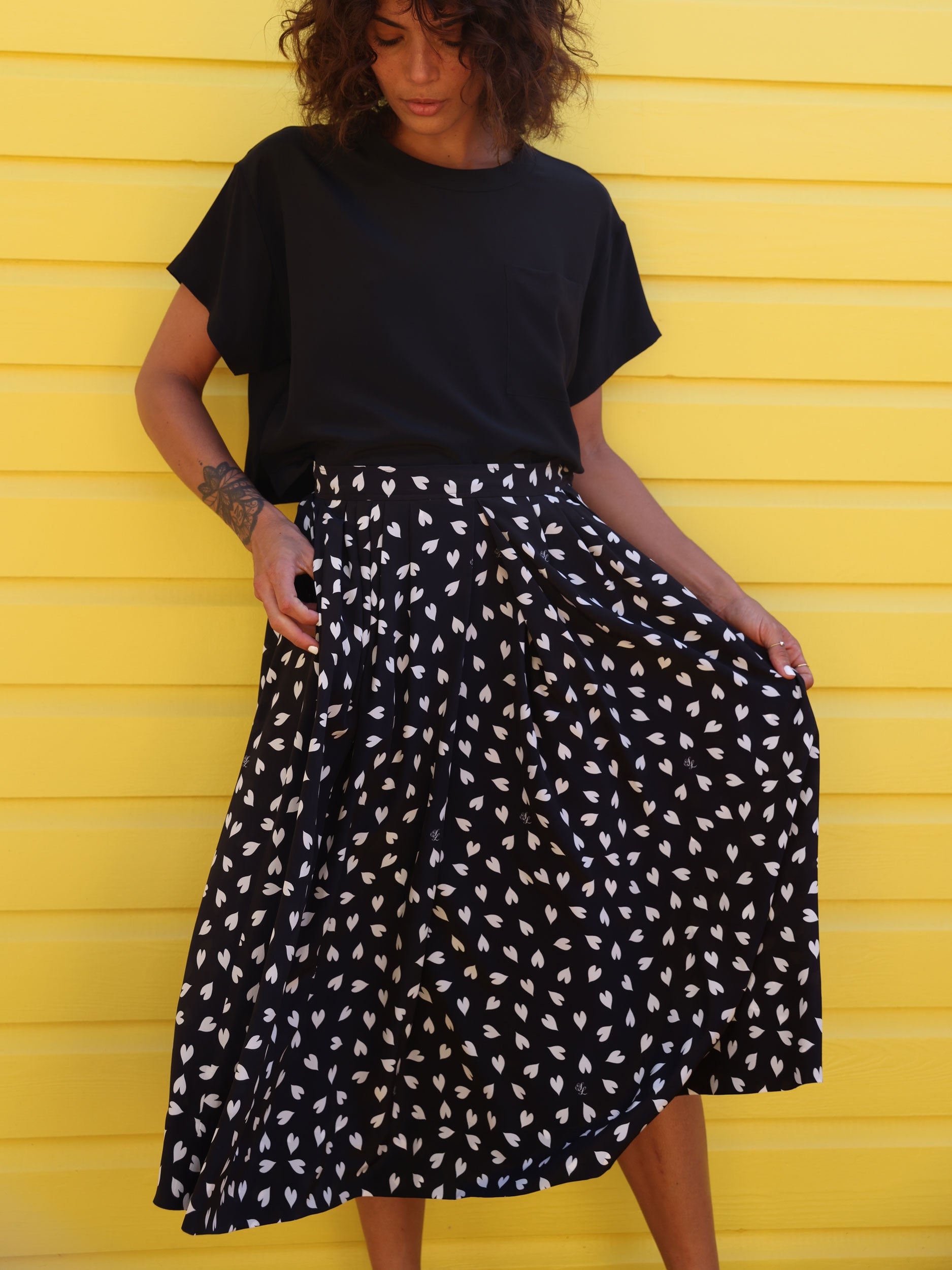 Bardot Skirt in Love Print_lifestyle3