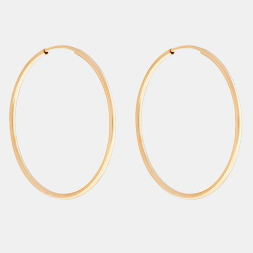 14K Gold Filled Infinity Hoop Earrings_front