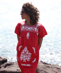 Margarita Kaftan Dress | Red